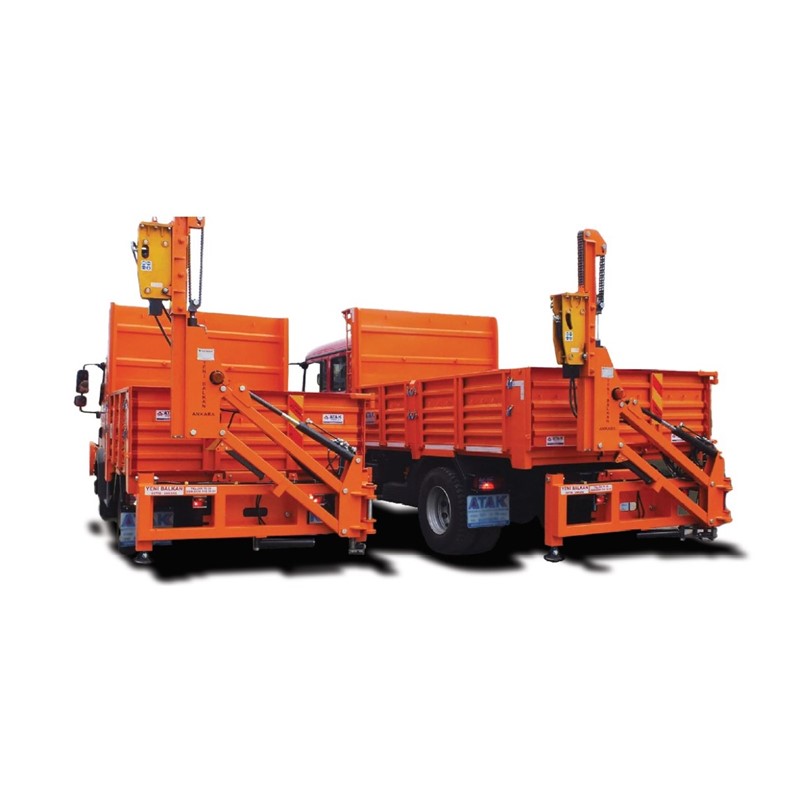 Guardrail Pile Driver for Truck